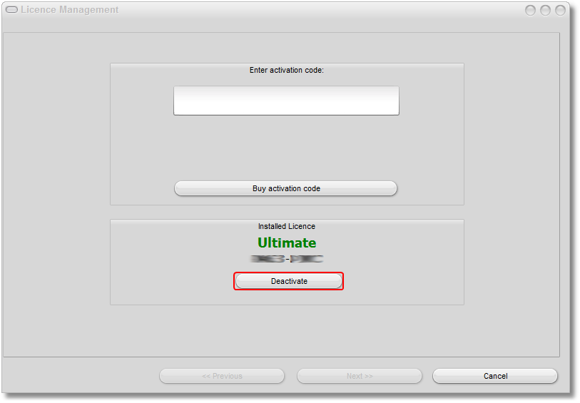 deactivation