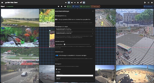 go1984 Web Client – View Settings in the View Designer